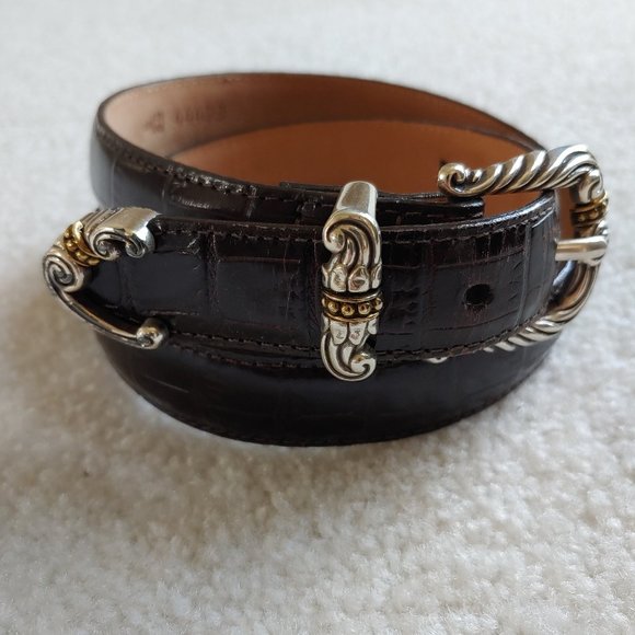 Brighton Brown Leather Belt S/28 - Picture 1 of 3